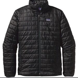 Men’s Patagonia nano puffer jacket black great condition